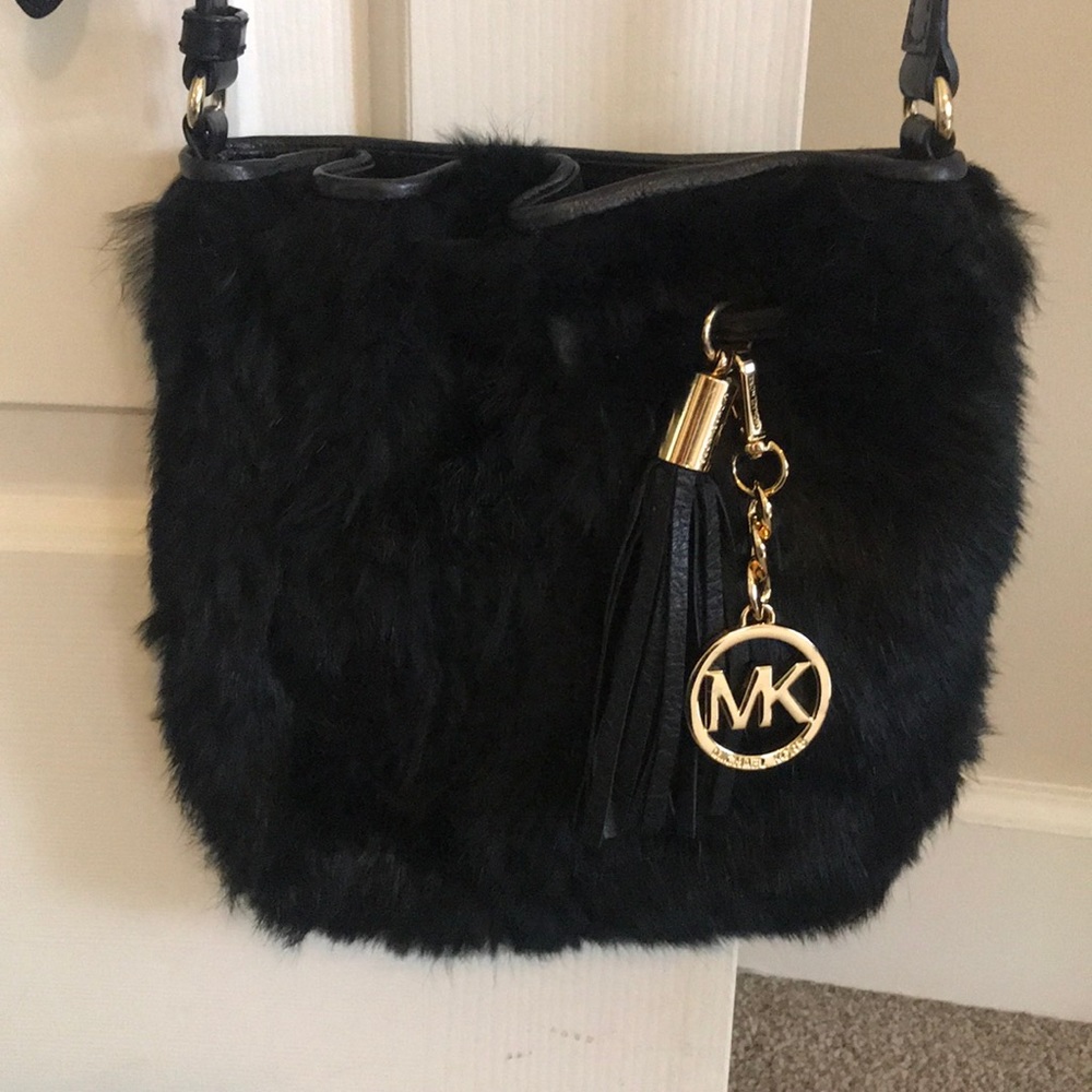 Micheal Kors Rabbit Fur Crossbody